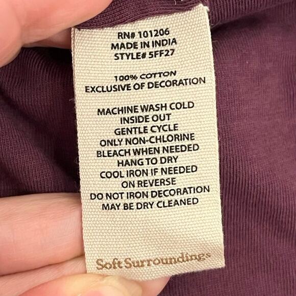 Soft Surroundings Playa Embroidered Jacket 2X Floral Beaded Open Cardigan - Picture 8 of 15